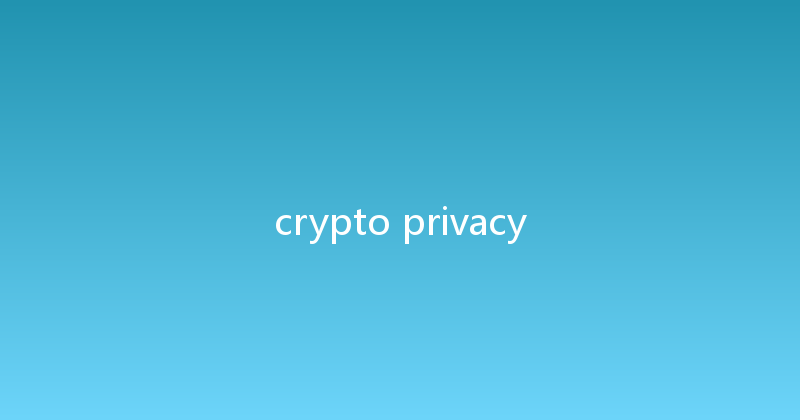 crypto privacy 